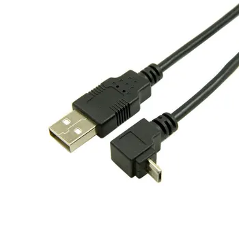 Zihan Pod Kątem 90 Stopni USB Micro USB Wtyk do USB wtyczce okrągłej Złącza do Ładowania Danych do Tabletu 1 m