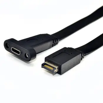 Złącze USB 3.1 na przednim panelu od rodzaju E M do typu C F Kabel rozszerzenia płyty głównej Podłączenie do komputera i gniazda